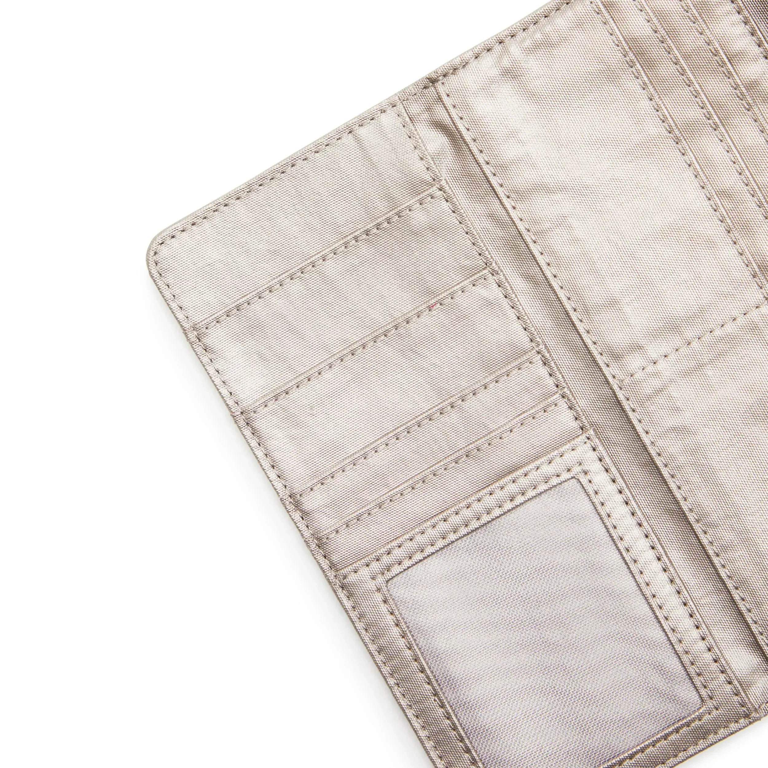 Money Land Metallic Snap Wallet