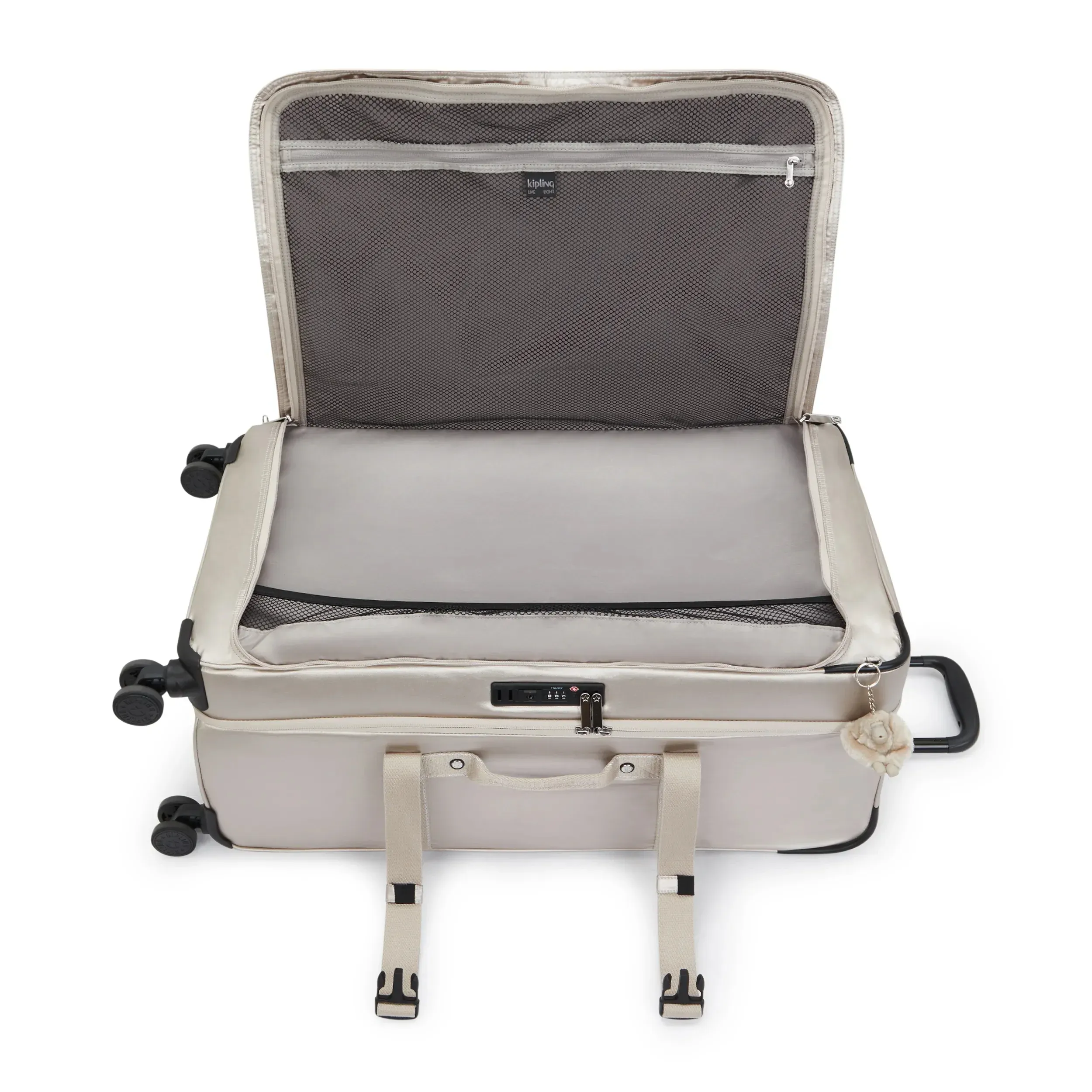 Spontane große metallische Reisetasche